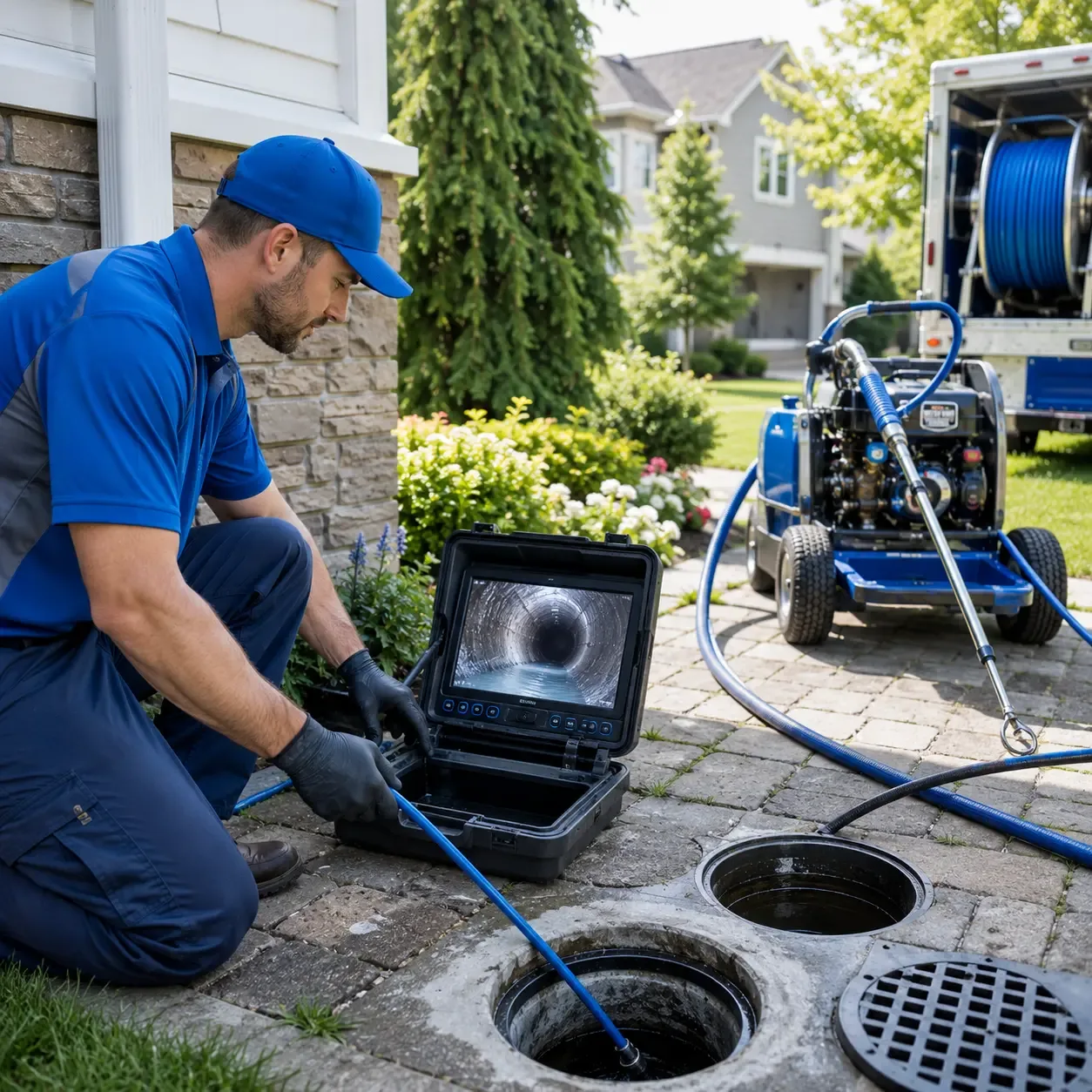 Outdoor drain cleaning professionals serving Franklin, TX
